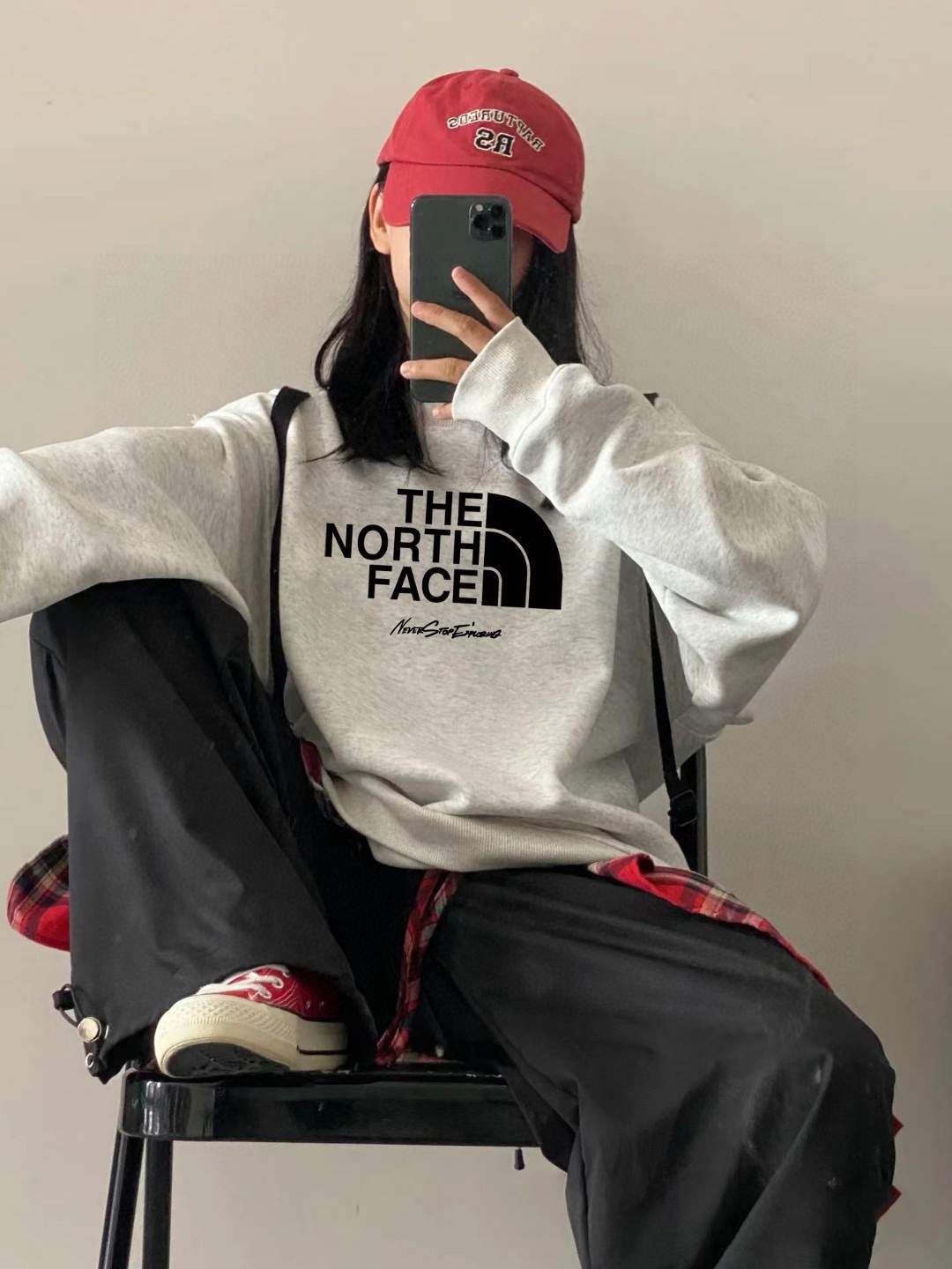 TNF Velvet Coat: Stylish Unisex Gramo Print Series with Custom Details - 图片 7