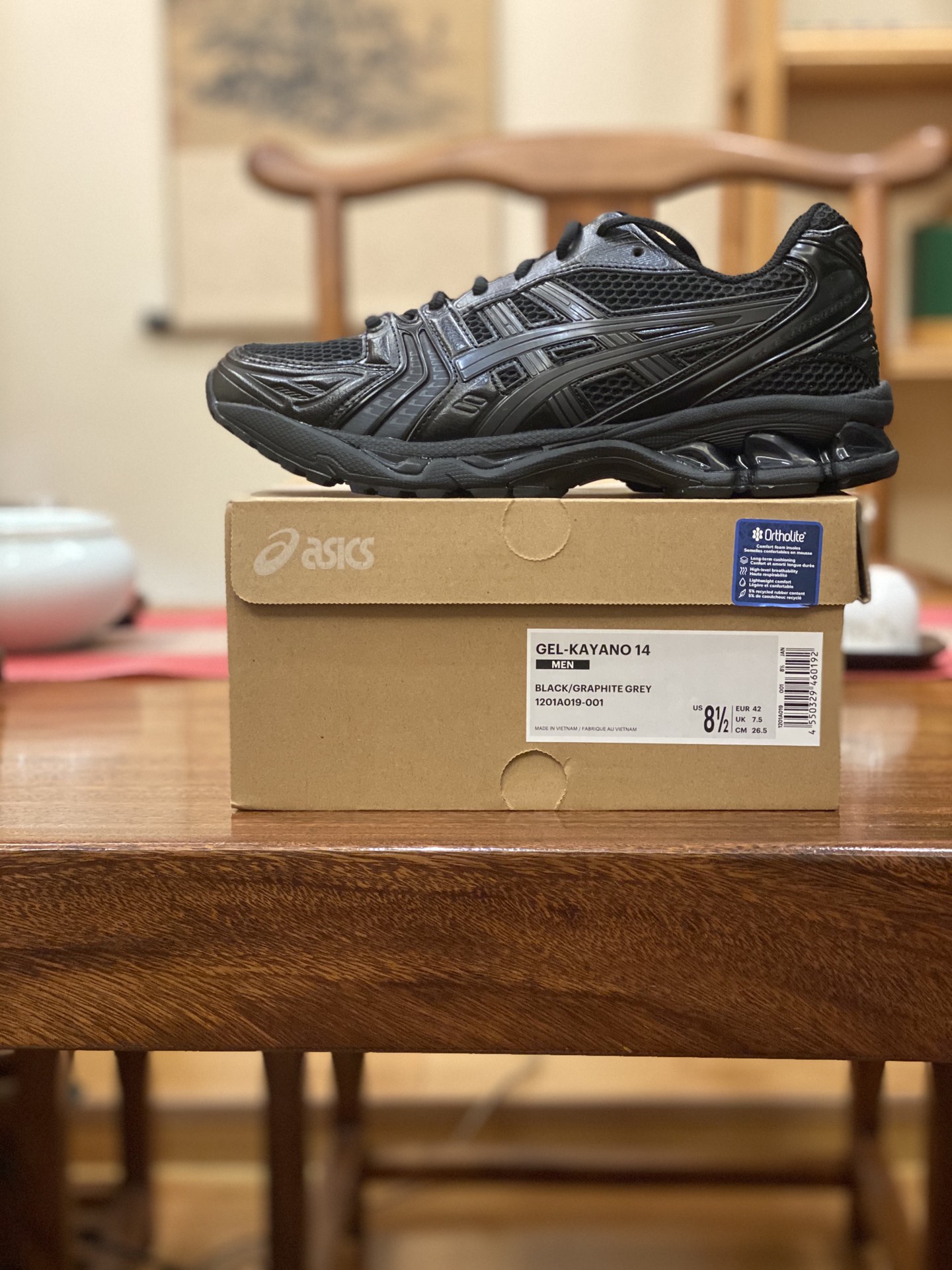 总裁版 ZC版 顶级原版 公司级 平台货 亚瑟士 GEL-KAYAYANO 14  全黑 1201A019-001男鞋 39 40 40.5 41.5 42 42.5 43.5 44 44.5 45 46