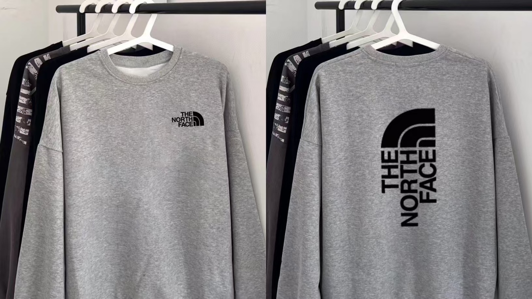 TNF Big Logo Velvet Coat: Stylish and Versatile Unisex Outerwear with Custom Details - 图片 8