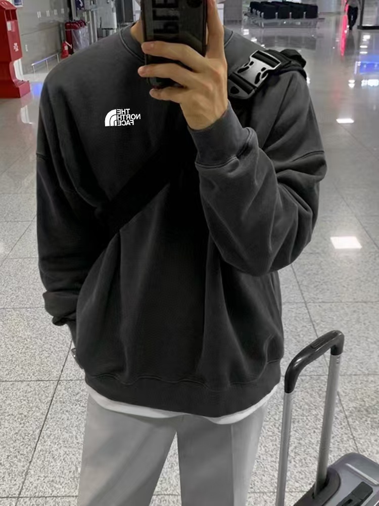 TNF Big Logo Velvet Coat: Stylish and Versatile Unisex Outerwear with Custom Details - 图片 4