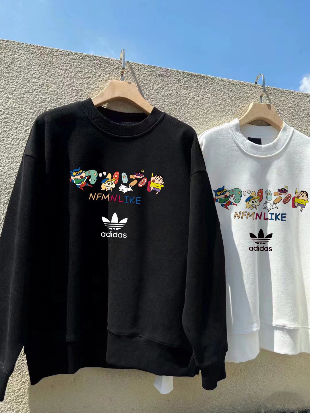 Adidas Velvet Coat with Custom Details and Digital Stamp, Unisex, Various Colors, 420g Fabric. - 图片 8