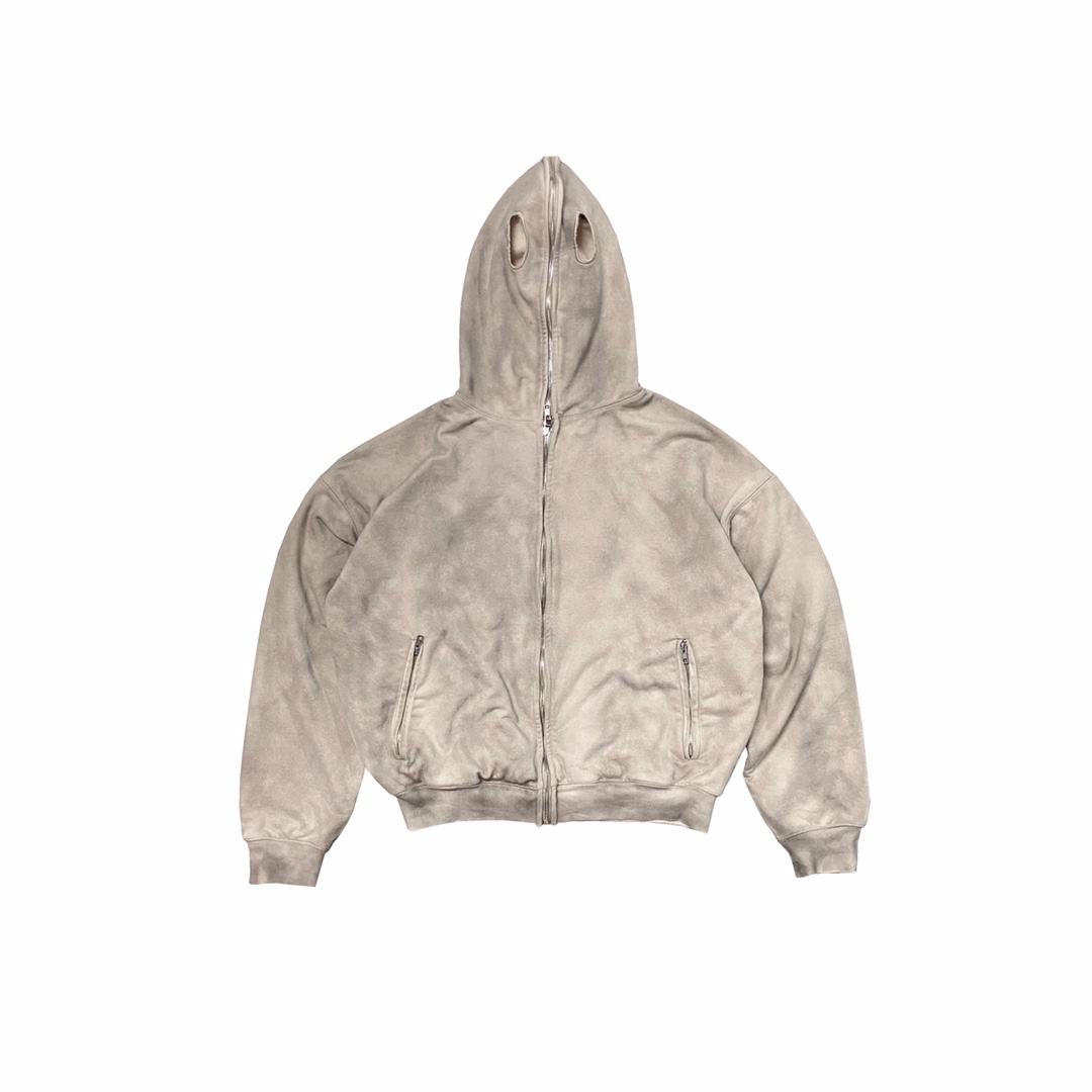 Yeezy Season 9 Sample Hoodie: Double-Defeat Bathing Suit with Mask Zipper. - 图片 1