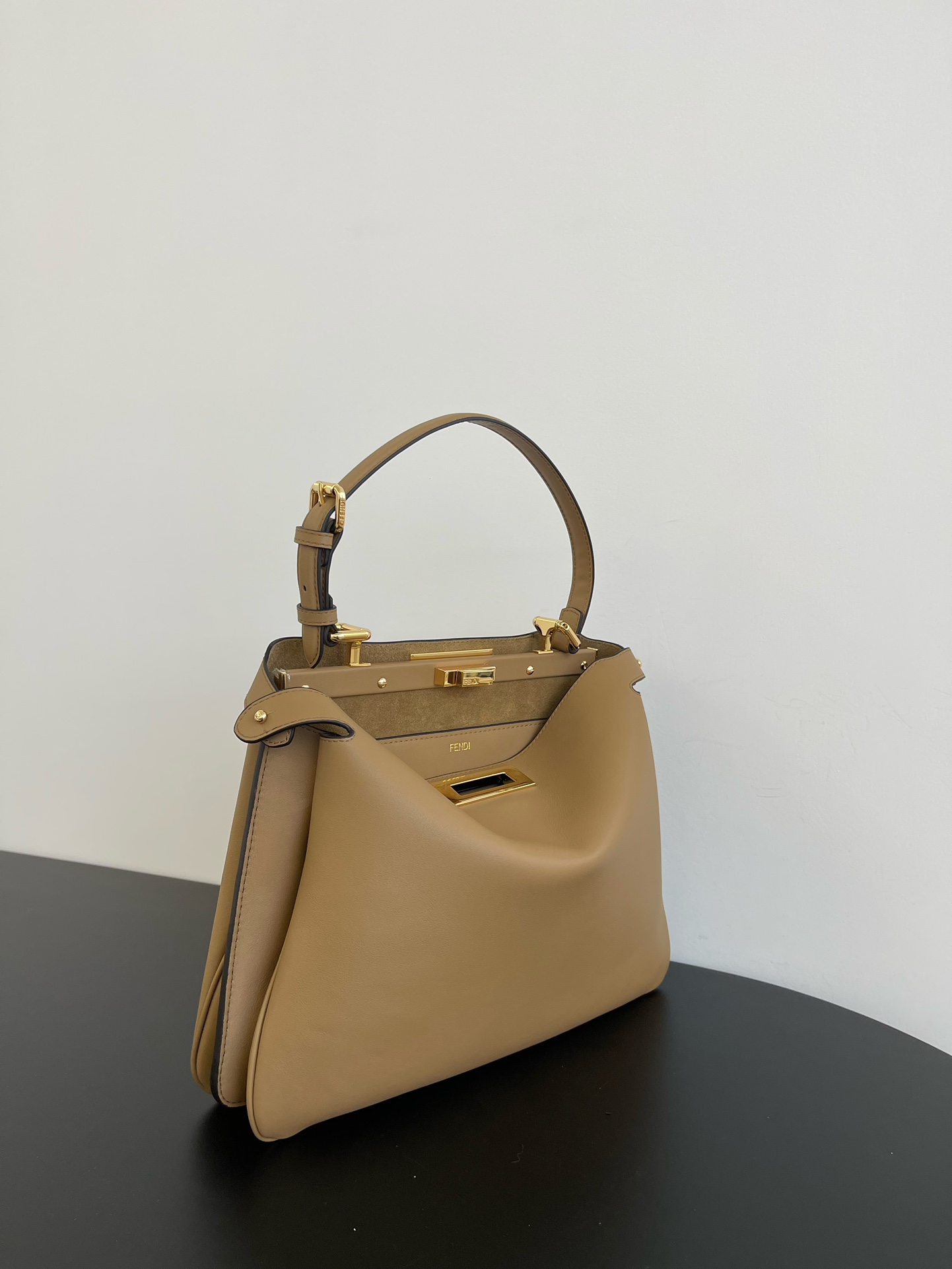 Fendi Peekaboo Soft Leather Satchel with Turn Lock Closure, Model 8022 2 i1730617577 853 1