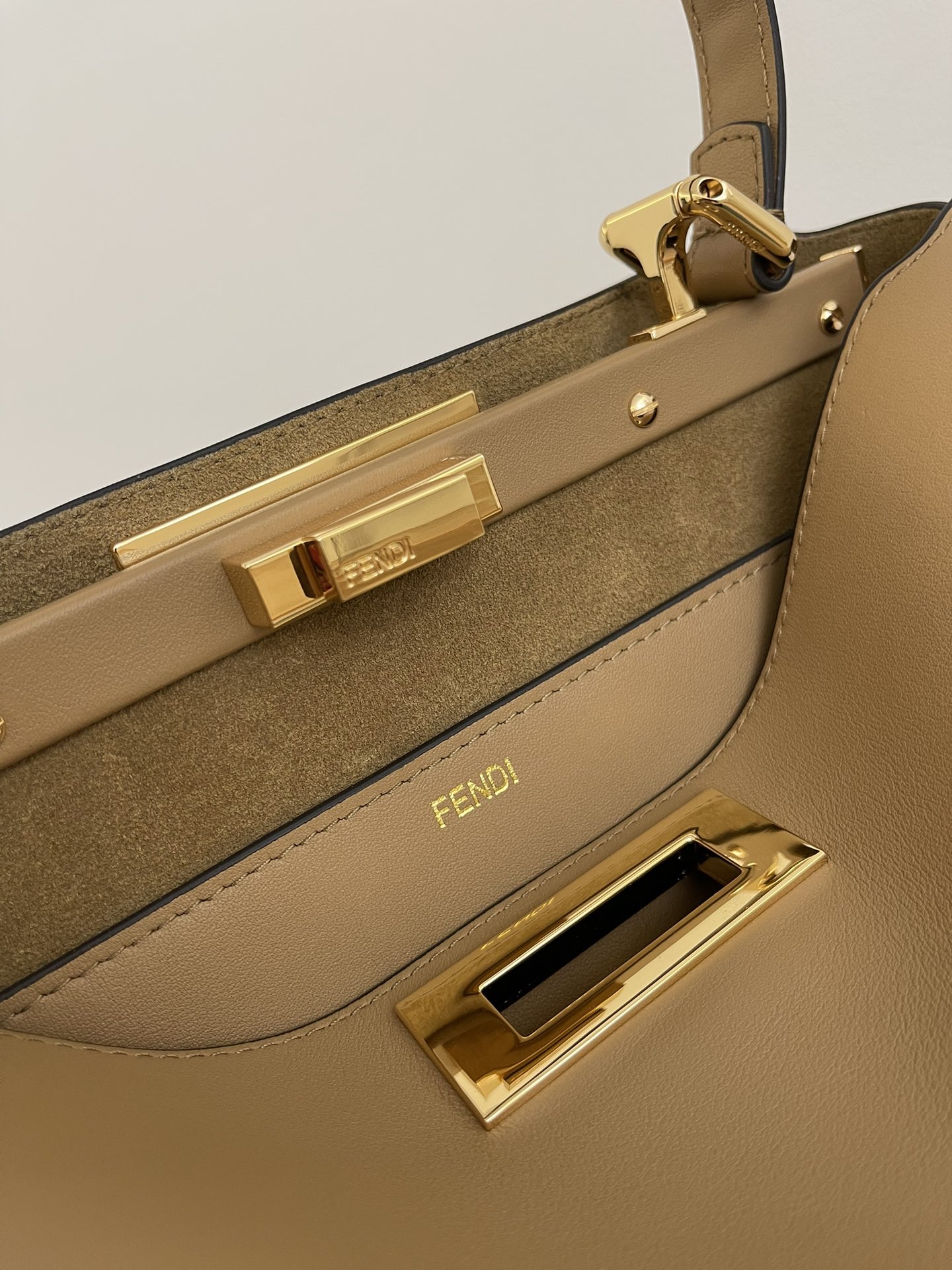 Fendi Peekaboo Soft Leather Satchel with Turn Lock Closure, Model 8022 5 i1730617577 9500 6