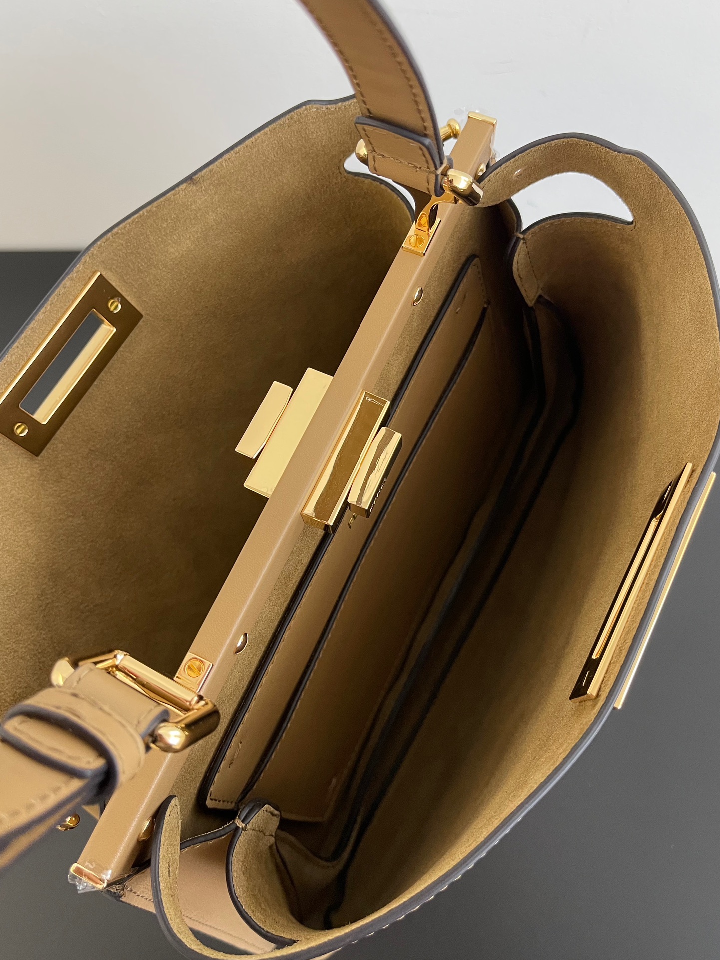 Fendi Peekaboo Soft Leather Satchel with Turn Lock Closure, Model 8022 7 i1730617589 2631 0