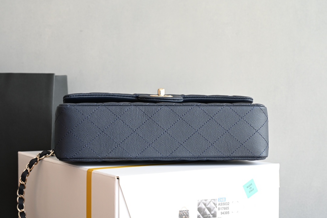 白金版▪️正品级 包装如图𝐂𝐡𝐚𝐧𝐞𝐥 𝐂𝐅 𝟐𝟒新色 宝蓝全名Classic Fla0 尺寸: 15.