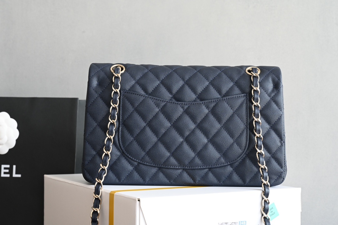 白金版▪️正品级 包装如图𝐂𝐡𝐚𝐧𝐞𝐥 𝐂𝐅 𝟐𝟒新色 宝蓝全名Classic Fla0 尺寸: 15.