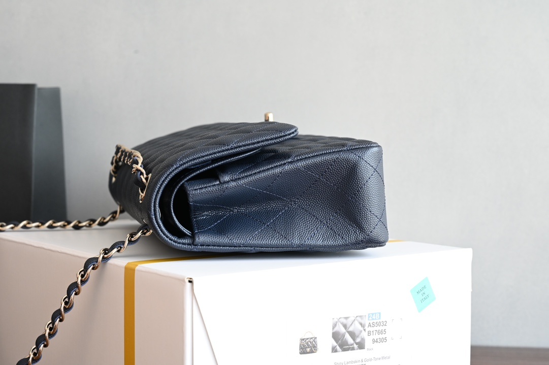 白金版▪️正品级 包装如图𝐂𝐡𝐚𝐧𝐞𝐥 𝐂𝐅 𝟐𝟒新色 宝蓝全名Classic Fla0 尺寸: 15.