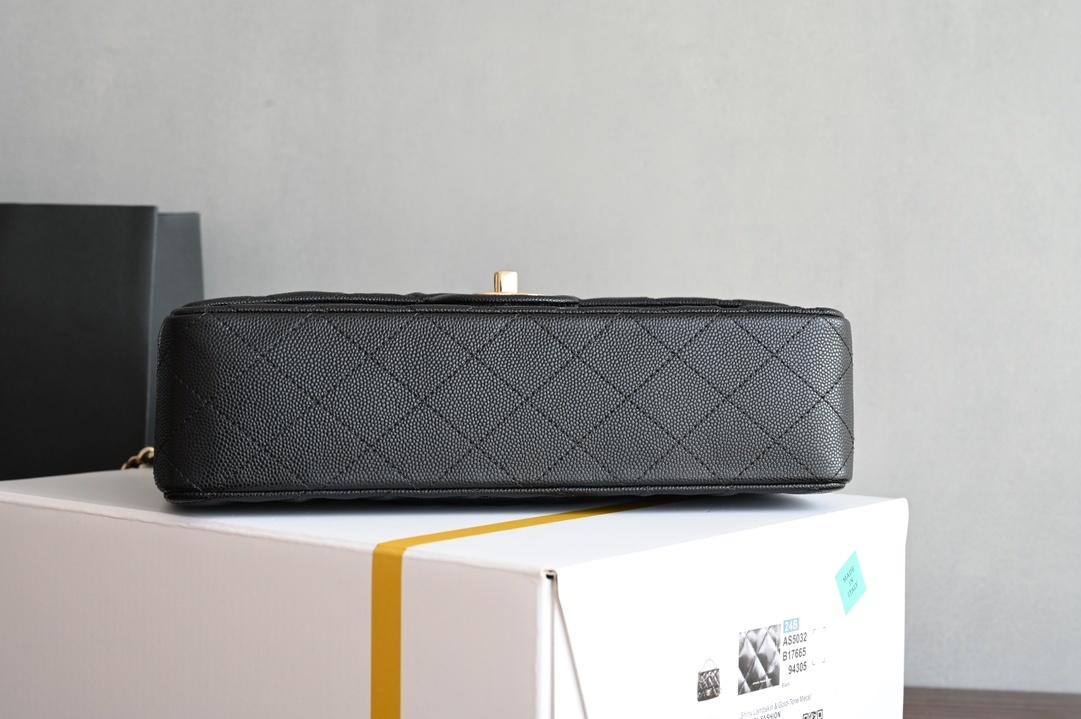 白金版▪️正品级 包装如图𝐂𝐡𝐚𝐧𝐞𝐥 𝐂𝐅 𝟐𝟒新色 黑色全名Classic Fla0 尺寸: 15.