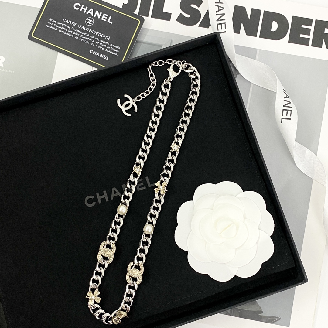  编码N953   
🛍香奈儿项链热销款🔥爆上新🆕🆕🆕
😎CHAN  24 金银拼色多元素短链Chock