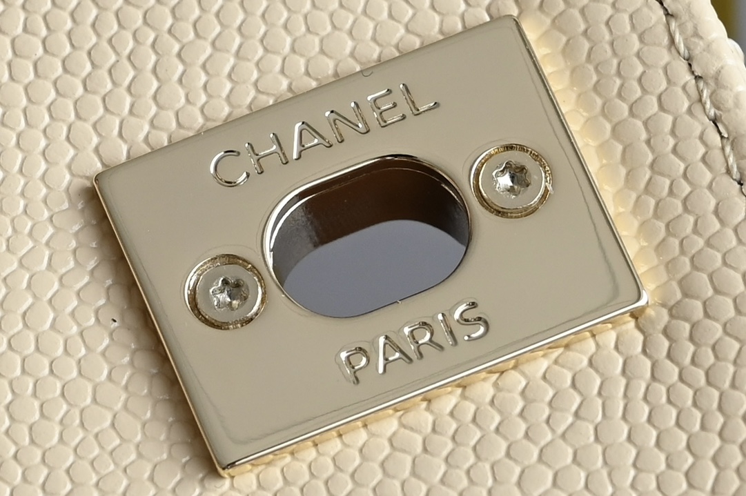 白金版▪️正品级 包装如图𝐂𝐡𝐚𝐧𝐞𝟏新品𝟐𝟒𝐊 𝗖𝗼𝗰𝗼𝗛𝗮𝗻𝗱𝗹𝗲 𝐦𝐢𝐧𝐢 手提𝖼𝗈𝖼𝗈 杏色专柜