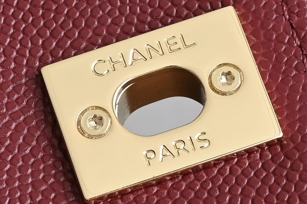 白金版▪️正品级 包装如图𝐂𝐡𝐚𝐧𝐞𝟏新品𝟐𝟒𝐊 𝗖𝗼𝗰𝗼𝗛𝗮𝗻𝗱𝗹𝗲 𝐦𝐢𝐧𝐢 手提𝖼𝗈𝖼𝗈 酒红色专