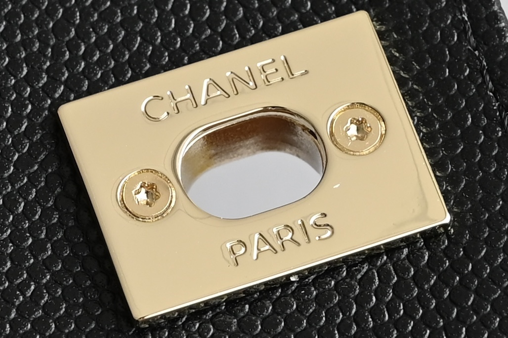 白金版▪️正品级 包装如图𝐂𝐡𝐚𝐧𝐞𝟏新品𝟐𝟒𝐊 𝗖𝗼𝗰𝗼𝗛𝗮𝗻𝗱𝗹𝗲 𝐦𝐢𝐧𝐢 手提𝖼𝗈𝖼𝗈 黑色专柜