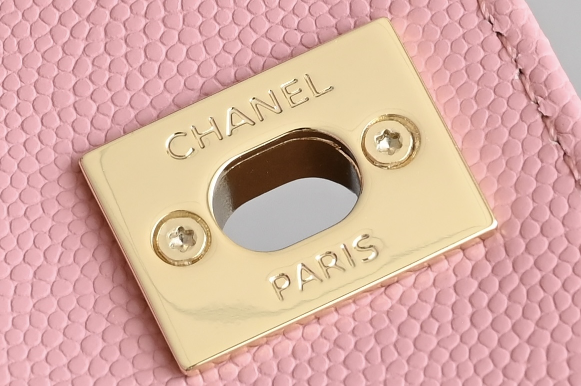 白金版▪️正品级 包装如图𝐂𝐡𝐚𝐧𝐞𝟏新品𝟐𝟒𝐊 𝗖𝗼𝗰𝗼𝗛𝗮𝗻𝗱𝗹𝗲 𝐦𝐢𝐧𝐢 手提𝖼𝗈𝖼𝗈 粉色专柜