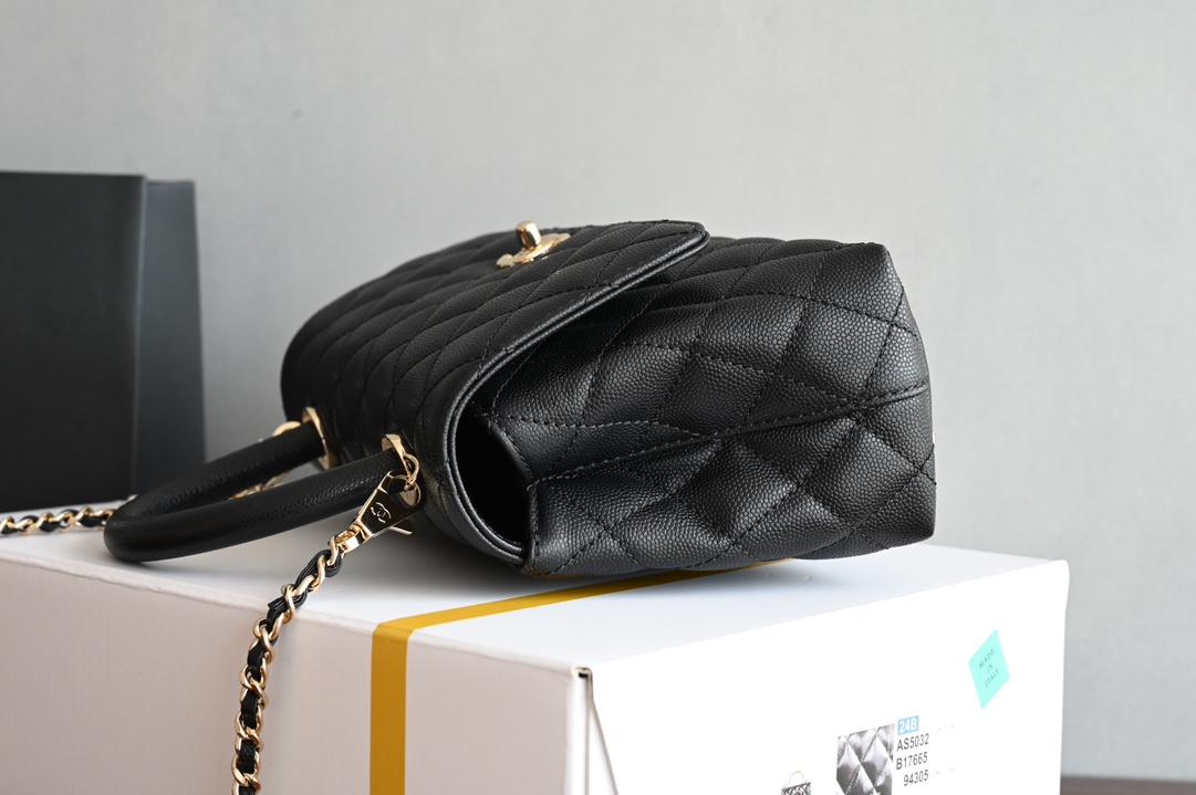 白金版▪️正品级 包装如图𝐂𝐡𝐚𝐧𝐞𝟏新品𝟐𝟒𝐊 全新升级版 𝗖𝗼𝗰𝗼𝗛𝗮𝗻𝗱𝗹𝗲 手提𝖼𝗈𝖼𝗈 黑色 