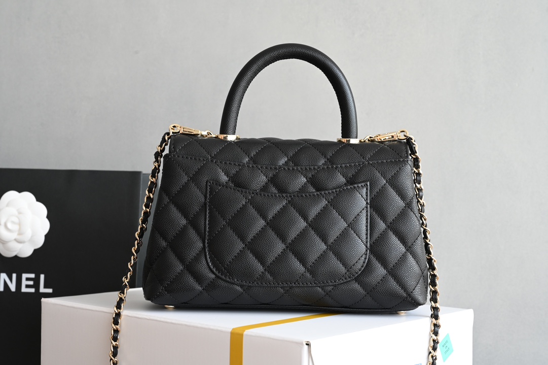 白金版▪️正品级 包装如图𝐂𝐡𝐚𝐧𝐞𝟏新品𝟐𝟒𝐊 全新升级版 𝗖𝗼𝗰𝗼𝗛𝗮𝗻𝗱𝗹𝗲 手提𝖼𝗈𝖼𝗈 黑色 