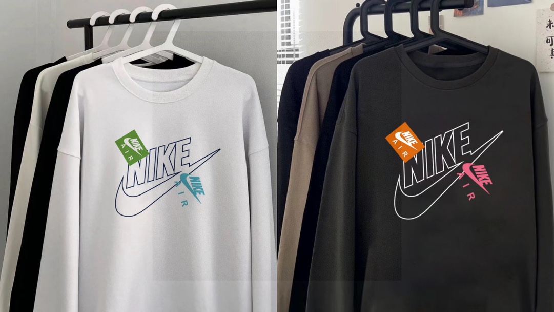Nike Co-Lending Velvet Jacket with Large Logo for Couples: Stylish and Versatile in Black, White, and Gray - 图片 8