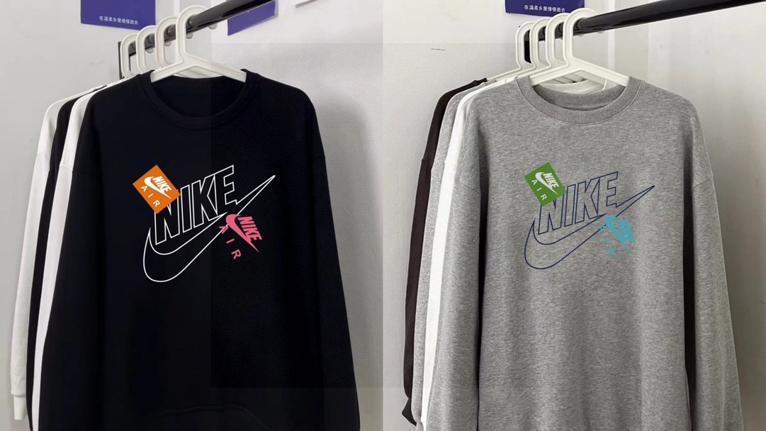 Nike Co-Lending Velvet Jacket with Large Logo for Couples: Stylish and Versatile in Black, White, and Gray - 图片 9