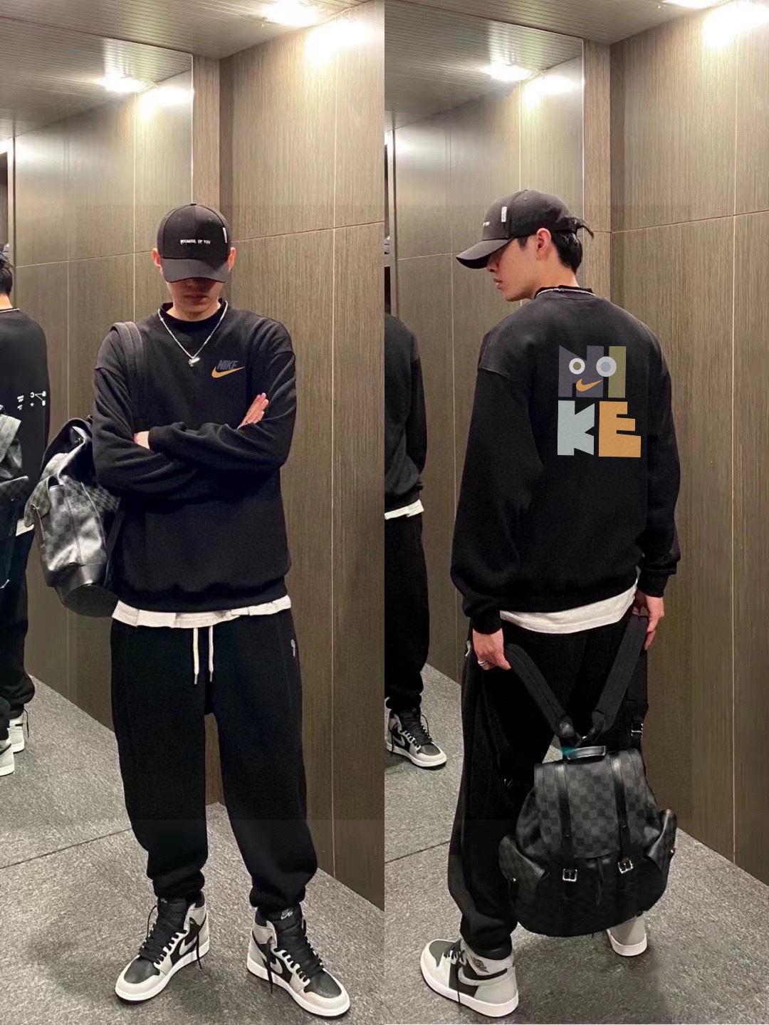 Nike Joint Multi-Coloured Velvet Coat for Stylish Couples – Winter Essential!