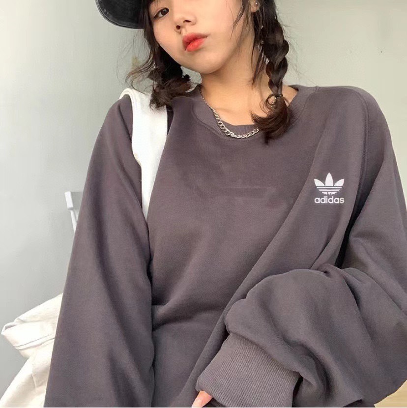 Velvet Adidas Couple Sweater in Charcoal Ash, Sizes M-XXL Measurement Guide. - 图片 7