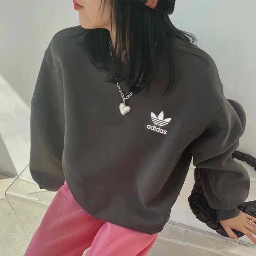 Velvet Adidas Couple Sweater in Charcoal Ash, Sizes M-XXL Measurement Guide. - 图片 8