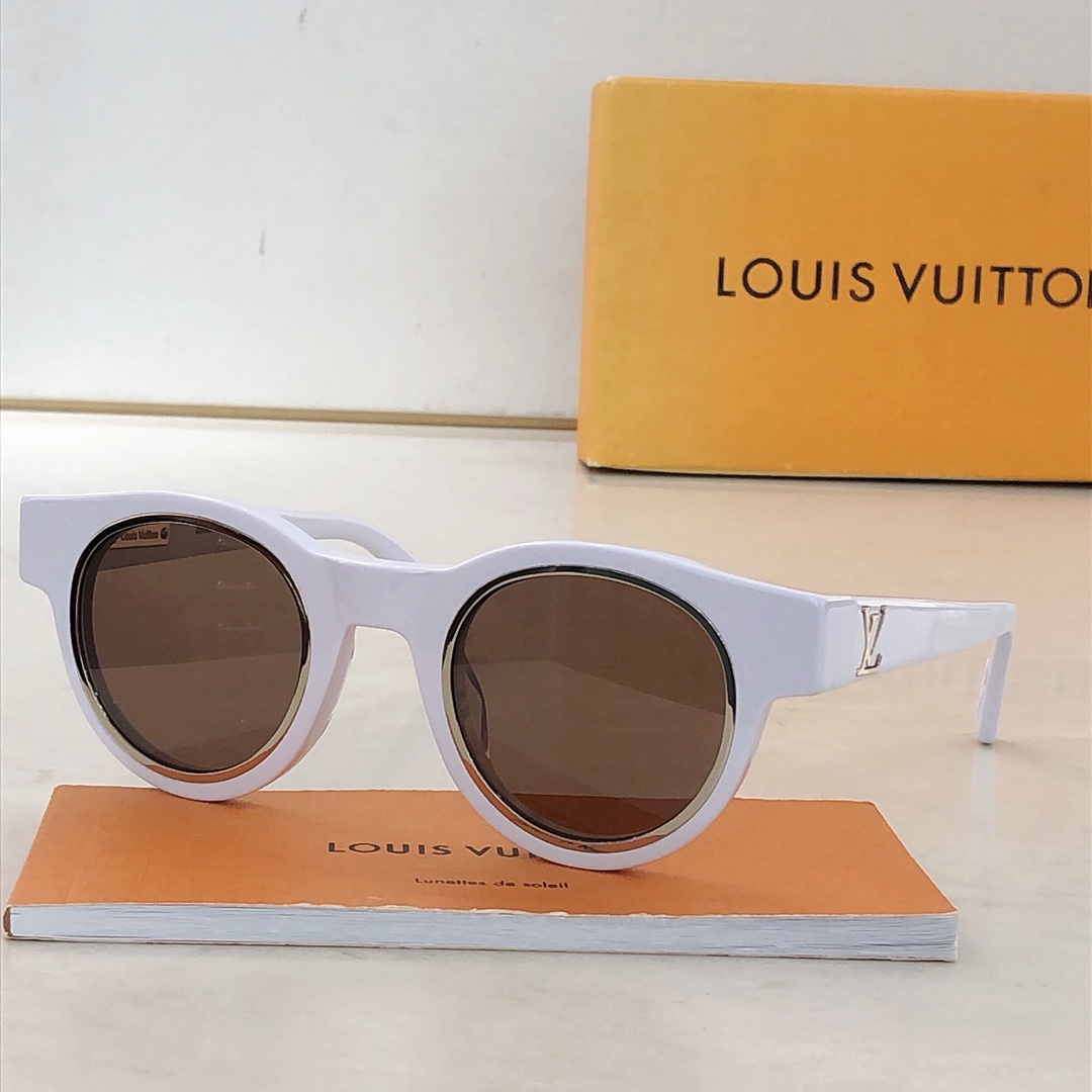 LOUIS VUITTON 太阳眼镜 板材 金属 圆形