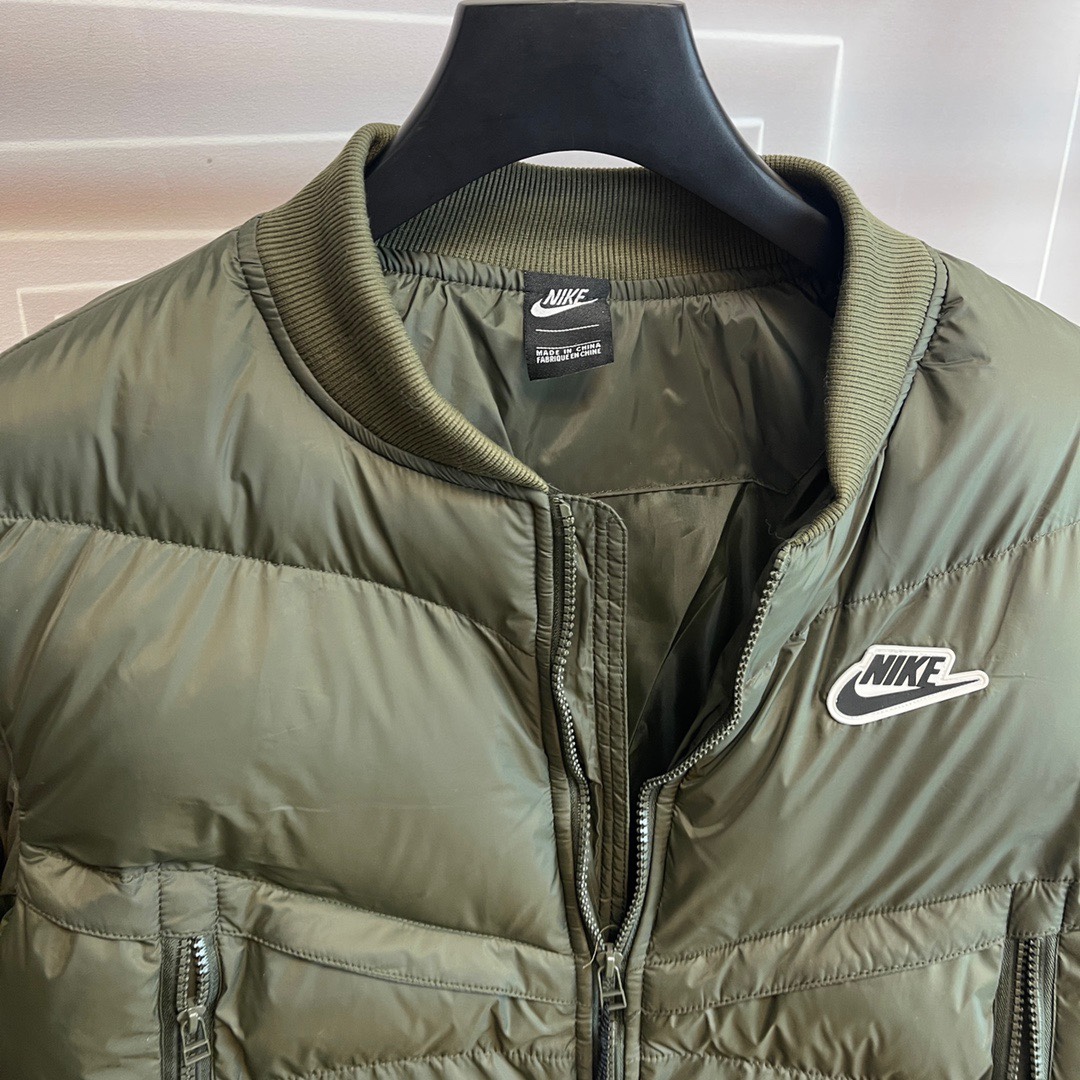 Eco-Friendly Winter Baseball Flying Cotton Coat in Green and Black, High Quality. - 图片 5
