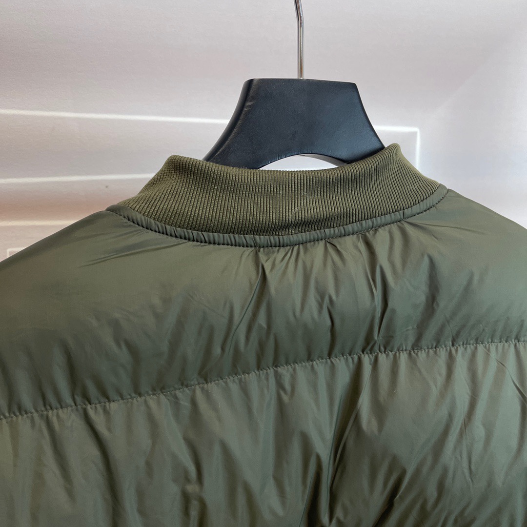 Eco-Friendly Winter Baseball Flying Cotton Coat in Green and Black, High Quality. - 图片 8