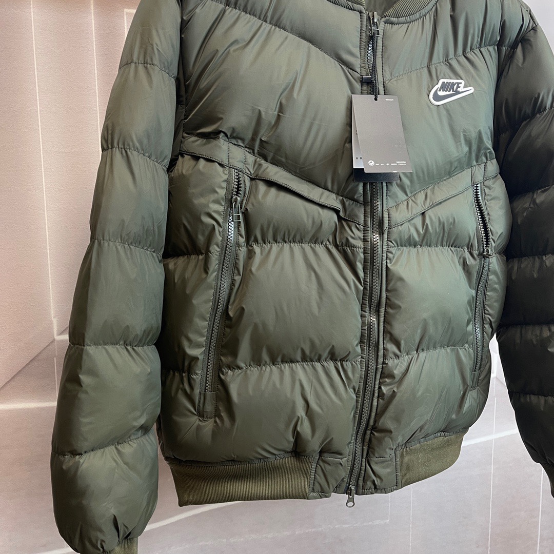 Eco-Friendly Winter Baseball Flying Cotton Coat in Green and Black, High Quality. - 图片 6