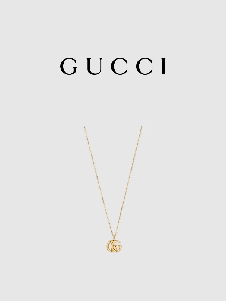 NO:115508,[Celebrity outfit] GUCCI Gucci GG Running series yellow 18K gold necklace, jewelry boutique, gucci, gucci, necklace19860909[明星穿搭]GUCCI古驰GG Running系列黄色18K金项链,饰品精品,gucci,gucci,necklace,Jewelry
