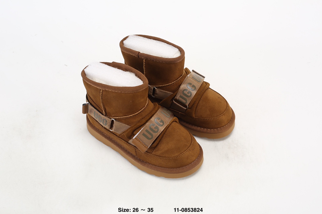 图片[8]-超萌童鞋✅UGG保暖 羊皮毛一体 魔术贴舒适时尚百搭中筒 雪地儿童靴 尺码：26-35 ID：11-0853824-选品中心