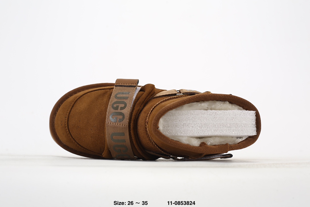 图片[4]-超萌童鞋✅UGG保暖 羊皮毛一体 魔术贴舒适时尚百搭中筒 雪地儿童靴 尺码：26-35 ID：11-0853824-选品中心