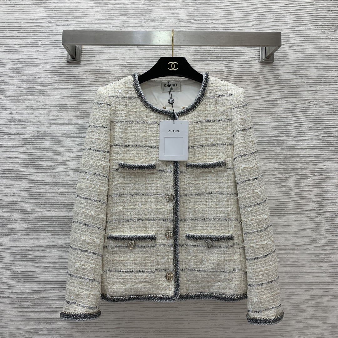 La mejor réplica
 Chanel Ropa Abrigos y chaquetas Tejido Colección otoño – invierno Manga larga