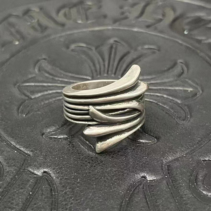 NO:110538,CH trendy brand Croat iris ring men and women pair rings used to make old retro hip-hop punk index finger ring wholesale size 6-11, jewelry boutique, chrome hearts,ring19860909CH潮牌克罗伈鸢尾花戒指男女对戒做旧复古嘻哈朋克食指戒批发 尺寸6-11,饰品精品,chrome hearts,ring,Jewelry