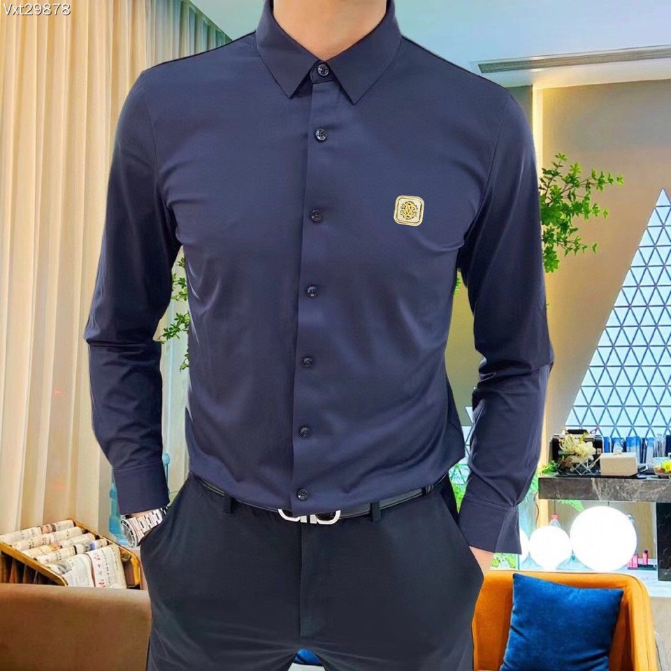 Roberto Cavalli 2024 Long Sleeve Shirt - Slim Fit, Premium Fabric