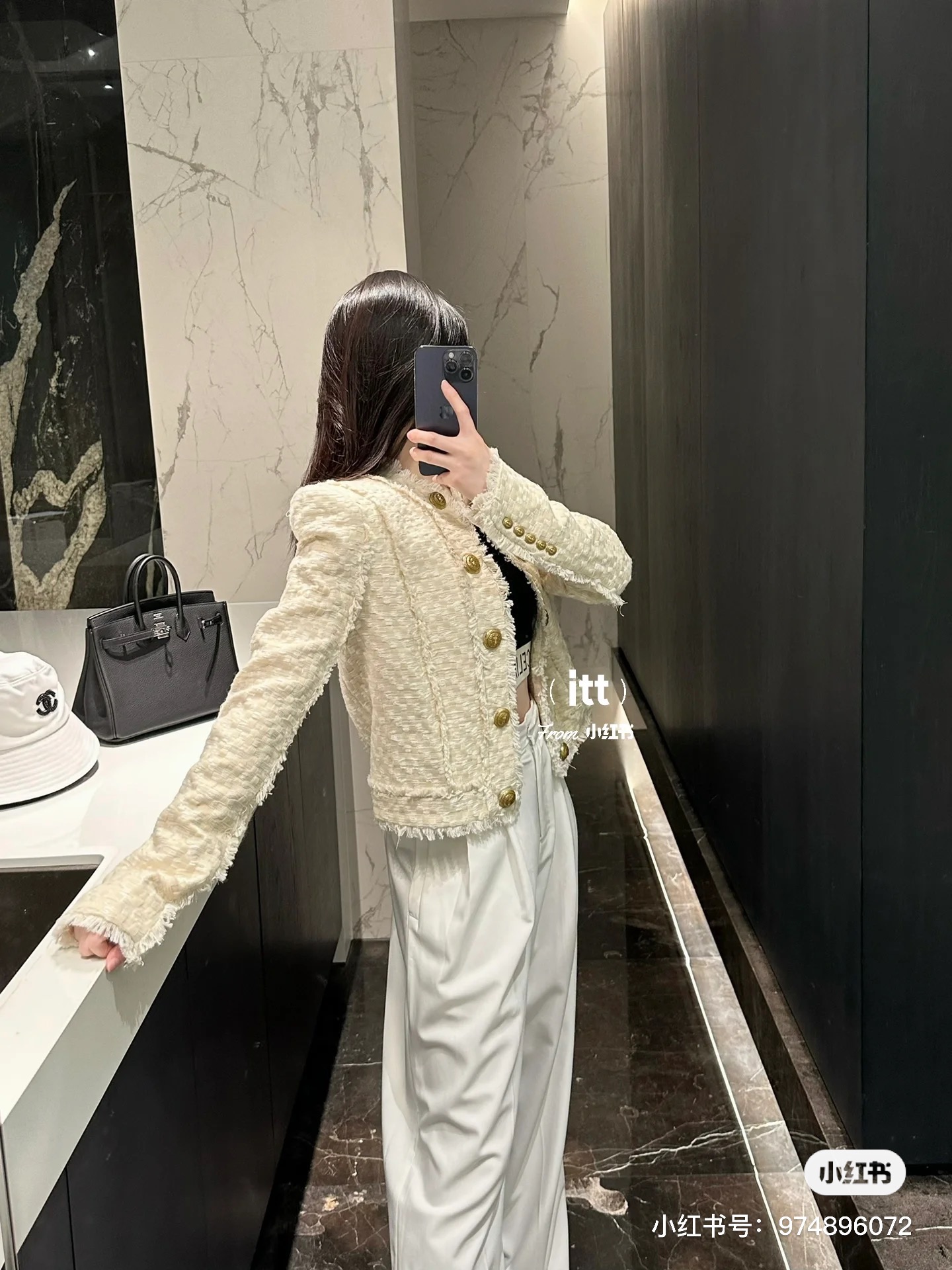 NO:313481,Model number G24111138 Balmai* newest high-end custom bronze lion head double-breasted placket decoration tassel edge braided round neck short tweed jacket!  Apricot color, (Size S bust 98, sleeve length 59, clothing length 52, balmain, jackets & coats, alexander wang19860909款号G24111138 Balmai*新款 高端定制古铜狮子头双排扣门襟装饰 流苏边编织圆领短款粗花呢外套！杏色,（S码胸围98,袖长59,衣长52,,balmain,jackets & coats,alexander wang,Women's clothing