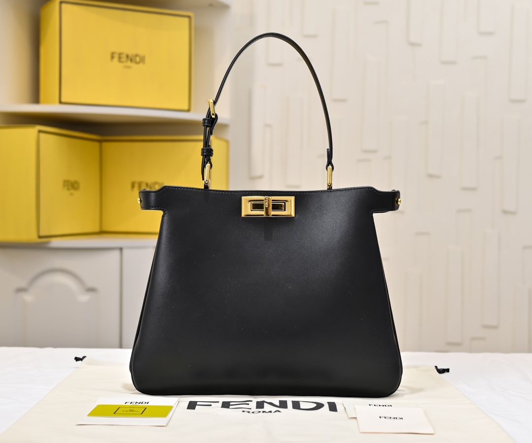 Fendi Peekaboo Bags Handbags Gold Printing Kids Cowhide Fall/Winter Collection