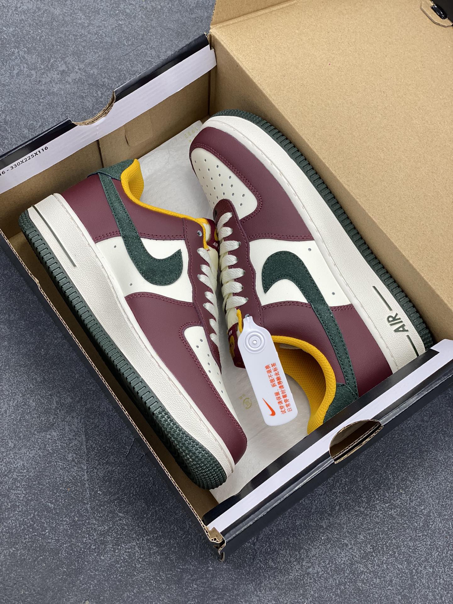 图片[9]-Nike Air Force 1 Low 07 米红 原楦头原纸板 打造纯正低帮空军版型专注外贸渠道 全掌内置蜂窝气垫 原盒配件 原厂中底钢印、拉帮完美 货号：HQ3612-113 尺码：36 36.5 37.5 38 38.5 39 40 40.5 41 42 42.5 43 44 44.5 45-选品中心