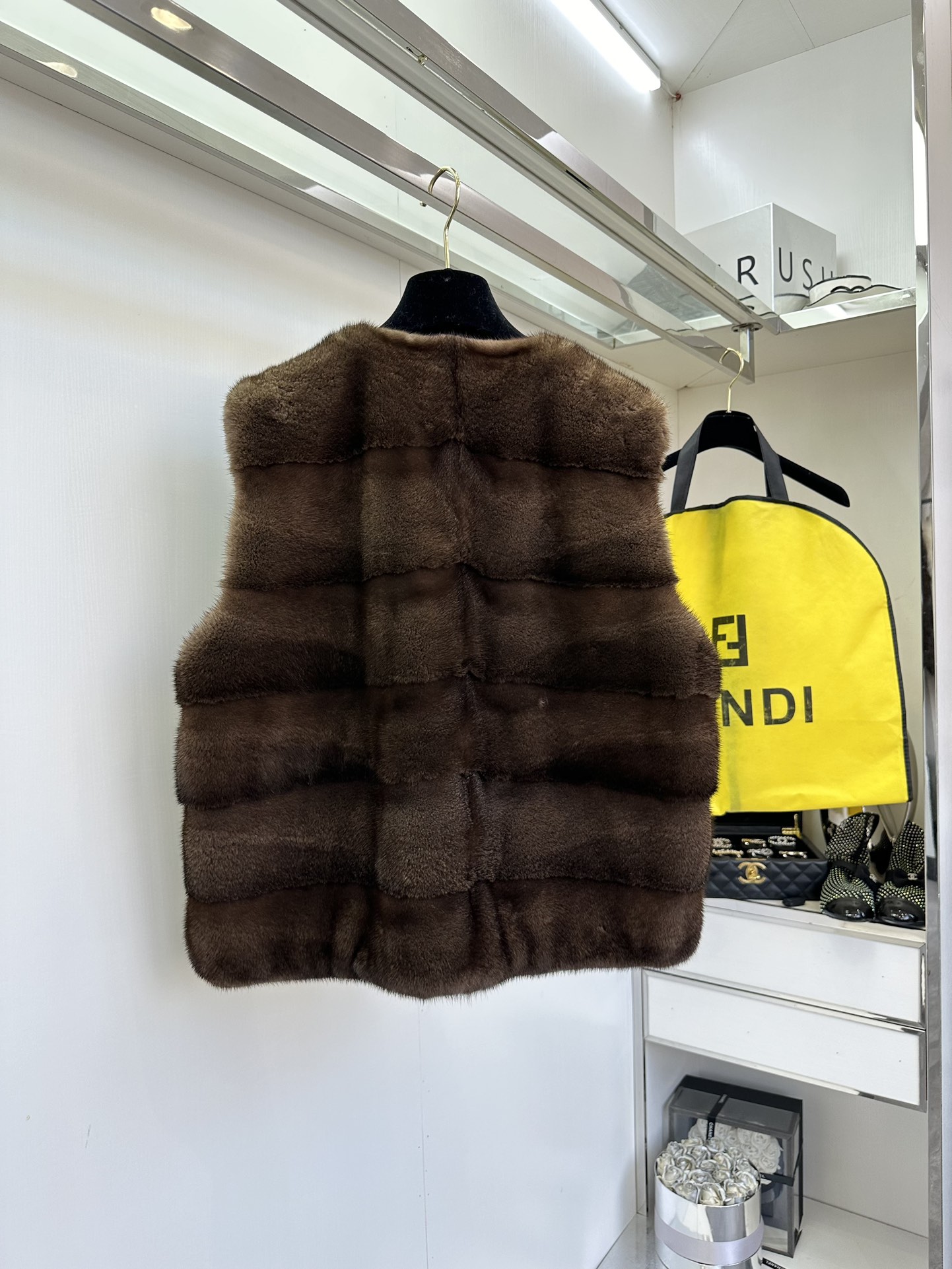 Luxurious Copenhagen Purple Mink Single-Behavior Female Suit with Dust-Proof Bags - 图片 2