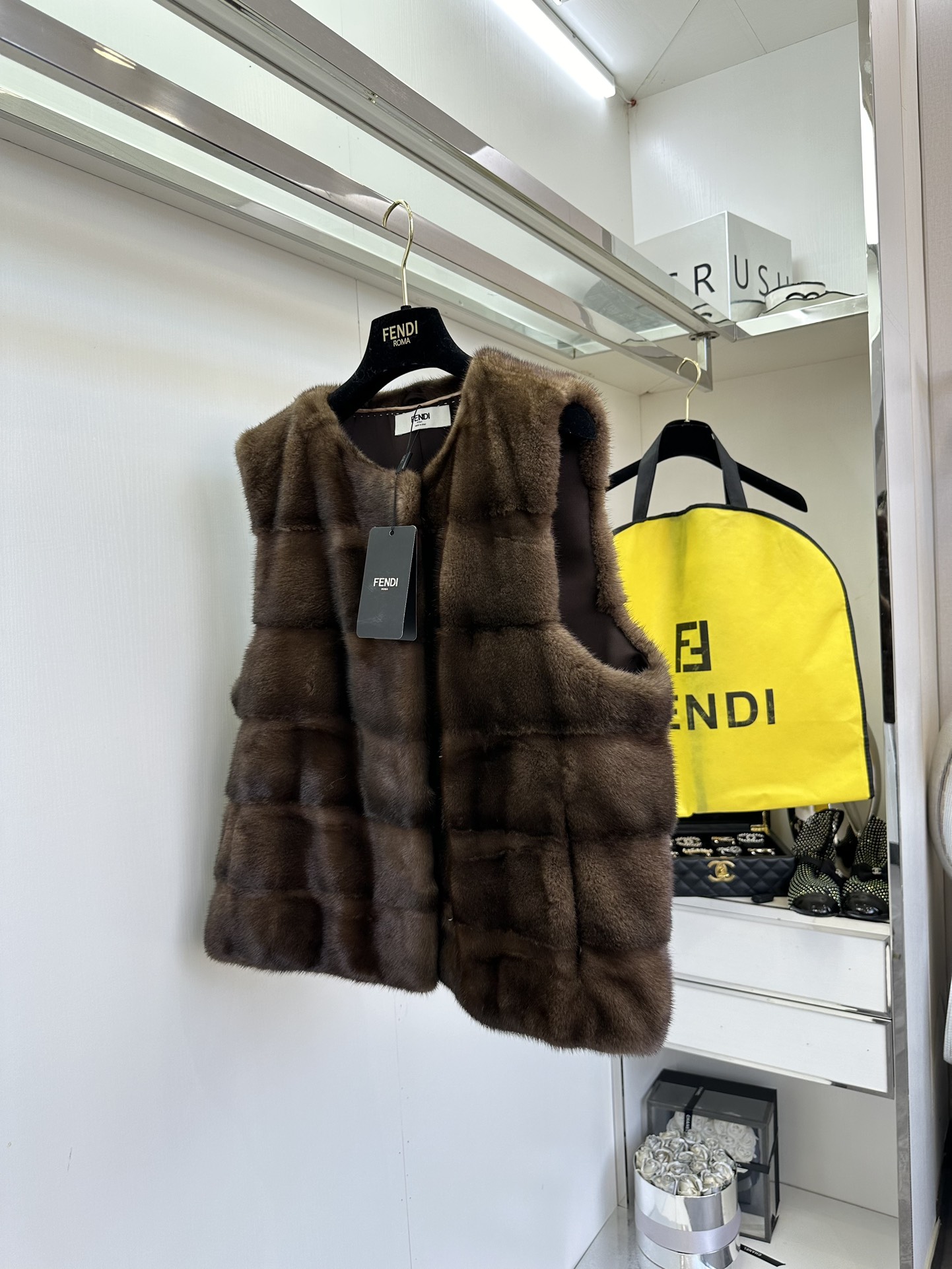 Luxurious Copenhagen Purple Mink Single-Behavior Female Suit with Dust-Proof Bags - 图片 3