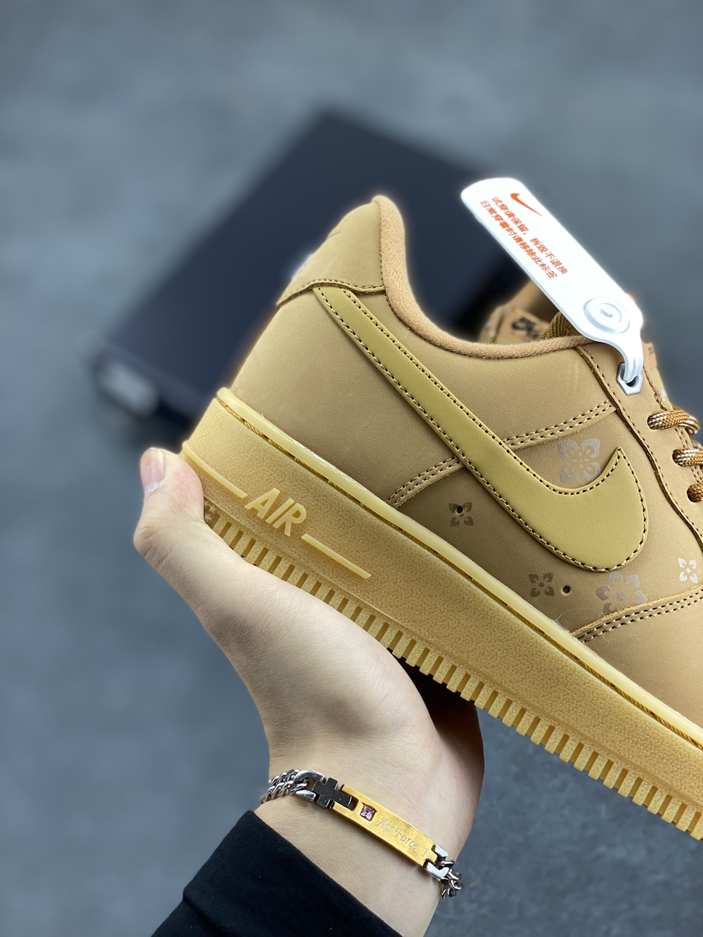 图片[6]-Nike Air Force 1 Low 07 小麦印花 原楦头原纸板 打造纯正低帮空军版型 专注外贸渠道 全掌内置蜂窝气垫 原盒配件 原厂中底钢印、拉帮完美 货号：315122-101 尺码：36 36.5 37.5 38 38.5 39 40 40.5 41 42 42.5 43 44 44.5 45-选品中心