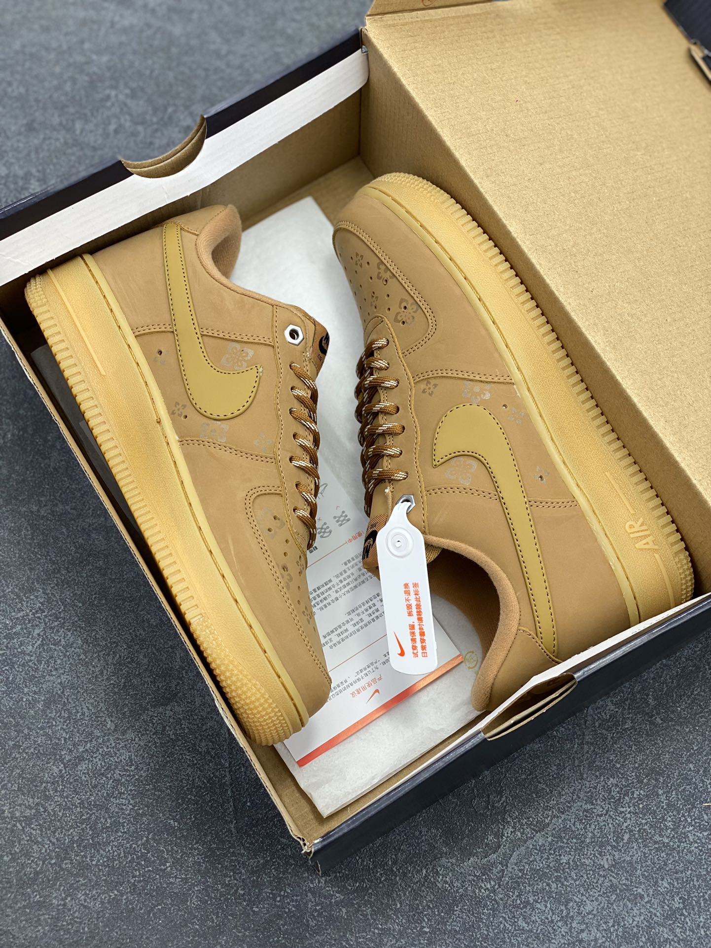 图片[9]-Nike Air Force 1 Low 07 小麦印花 原楦头原纸板 打造纯正低帮空军版型 专注外贸渠道 全掌内置蜂窝气垫 原盒配件 原厂中底钢印、拉帮完美 货号：315122-101 尺码：36 36.5 37.5 38 38.5 39 40 40.5 41 42 42.5 43 44 44.5 45-选品中心