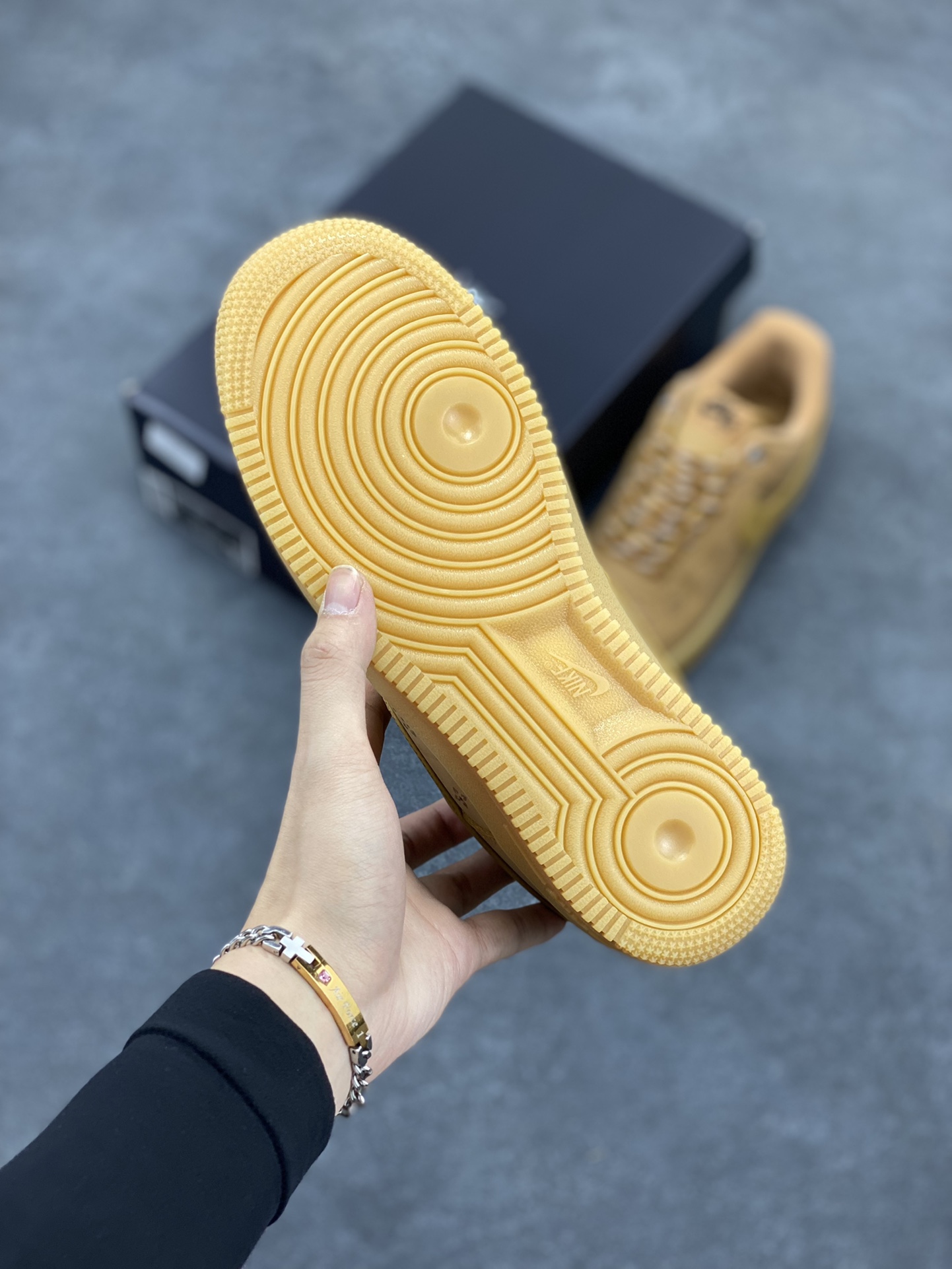 图片[5]-Nike Air Force 1 Low 07 小麦印花 原楦头原纸板 打造纯正低帮空军版型 专注外贸渠道 全掌内置蜂窝气垫 原盒配件 原厂中底钢印、拉帮完美 货号：315122-101 尺码：36 36.5 37.5 38 38.5 39 40 40.5 41 42 42.5 43 44 44.5 45-选品中心