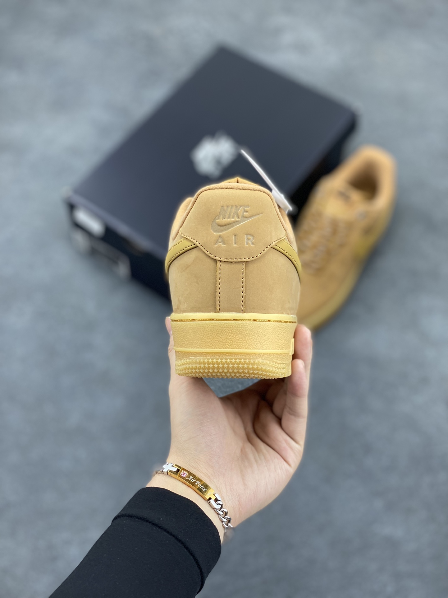 图片[4]-Nike Air Force 1 Low 07 小麦印花 原楦头原纸板 打造纯正低帮空军版型 专注外贸渠道 全掌内置蜂窝气垫 原盒配件 原厂中底钢印、拉帮完美 货号：315122-101 尺码：36 36.5 37.5 38 38.5 39 40 40.5 41 42 42.5 43 44 44.5 45-选品中心