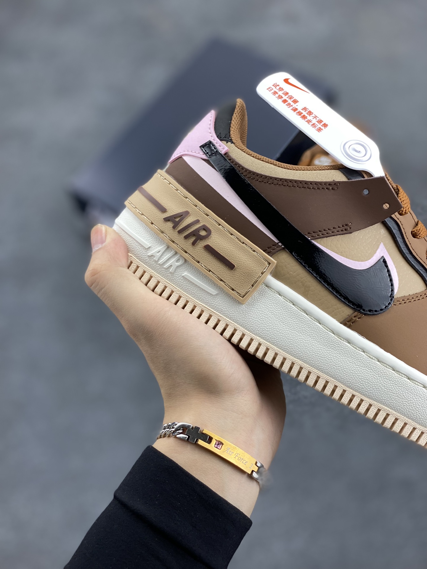 图片[6]-NK Air Force 1 Shadow 轻量增高低帮百搭板鞋\”拼接马卡龙\” 全新少女系解构主义设计双层轻量EVA发泡中底+防滑RB橡胶外圈底鞋底 原楦头原纸板 打造纯正空军版型 专注外贸渠道 全掌内置蜂窝气垫 原盒配件 原厂中底钢印、拉帮完美 货号： DZ1847-200 尺码：35.5 36 36.5 37.5 38 38.5 39 40-选品中心