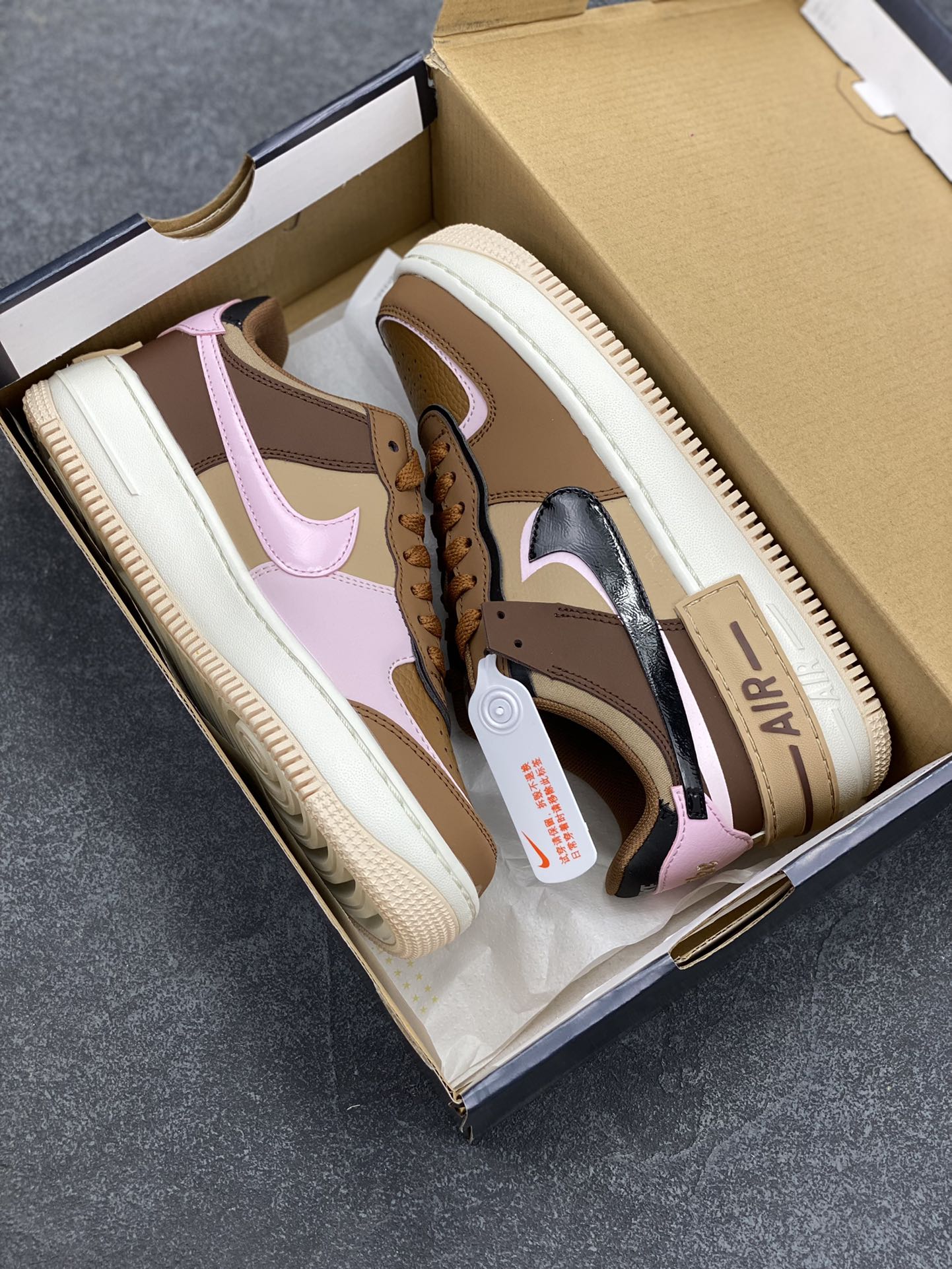 图片[9]-NK Air Force 1 Shadow 轻量增高低帮百搭板鞋\”拼接马卡龙\” 全新少女系解构主义设计双层轻量EVA发泡中底+防滑RB橡胶外圈底鞋底 原楦头原纸板 打造纯正空军版型 专注外贸渠道 全掌内置蜂窝气垫 原盒配件 原厂中底钢印、拉帮完美 货号： DZ1847-200 尺码：35.5 36 36.5 37.5 38 38.5 39 40-选品中心