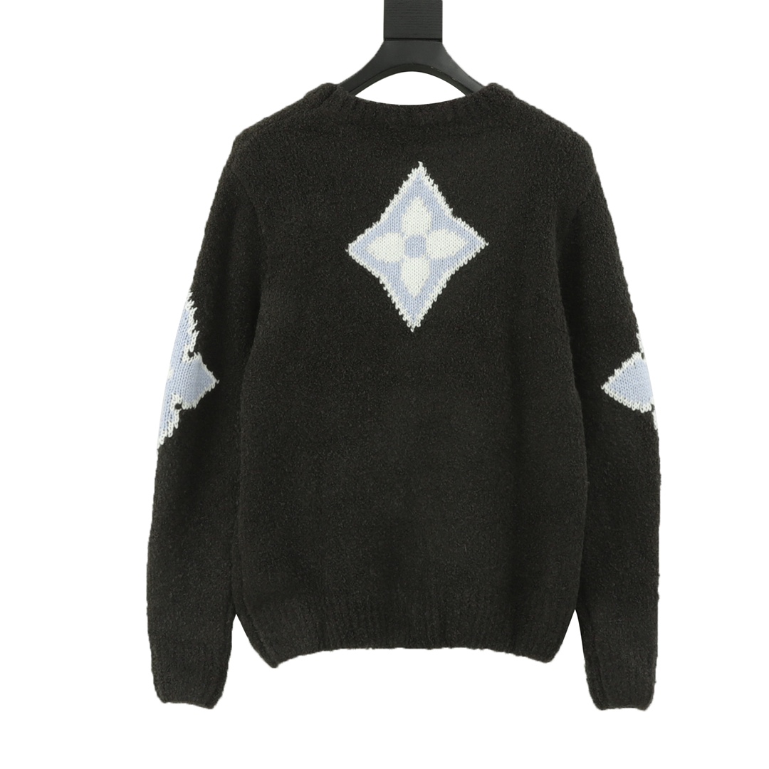 Louis Vuitton路易威登25SS 滑雪Logo嵌花毛衣
