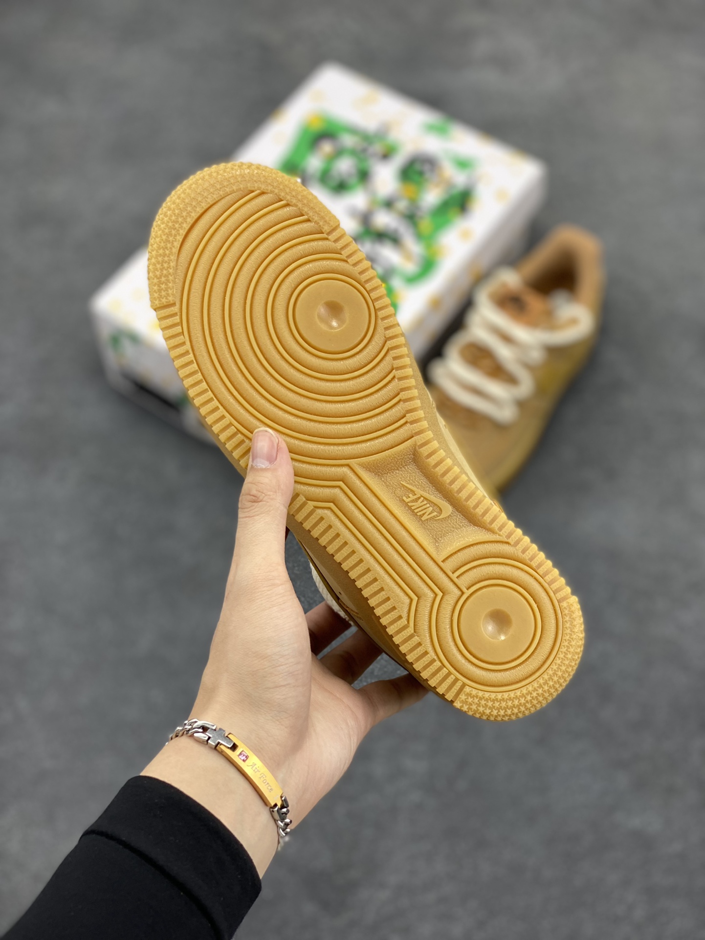 图片[5]-Nike Air Force 1 Low 07 小麦麻绳绑带 原楦头原纸板 打造纯正低帮空军版型 专注外贸渠道 全掌内置蜂窝气垫 原盒配件 原厂中底钢印、拉帮完美 货号：CJ9197-102 尺码：36 36.5 37.5 38 38.5 39 40 40.5 41 42 42.5 43 44 44.5 45-选品中心
