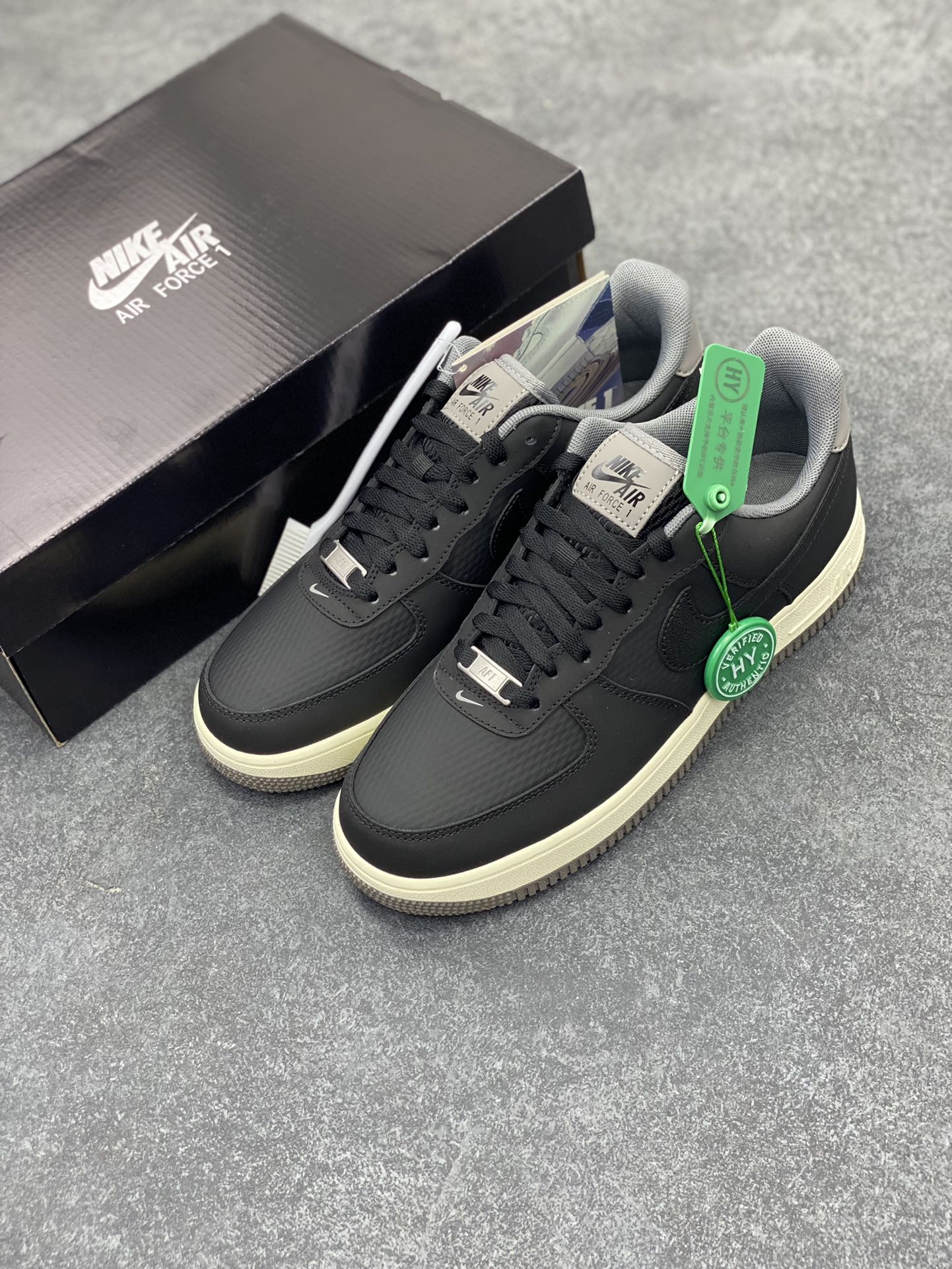图片[8]-HY版本💯 Nike Air Force 1 Low 07 \”Dark Pewter\” 黑 原楦头原纸板 打造纯正低帮空军版型 专注外贸渠道 全掌内置蜂窝气垫 原盒配件 原厂中底钢印、拉帮完美 货号：FZ5225-001 尺码：36 36.5 37.5 38 38.5 39 40 40.5 41 42 42.5 43 44 44.5 45 46-选品中心
