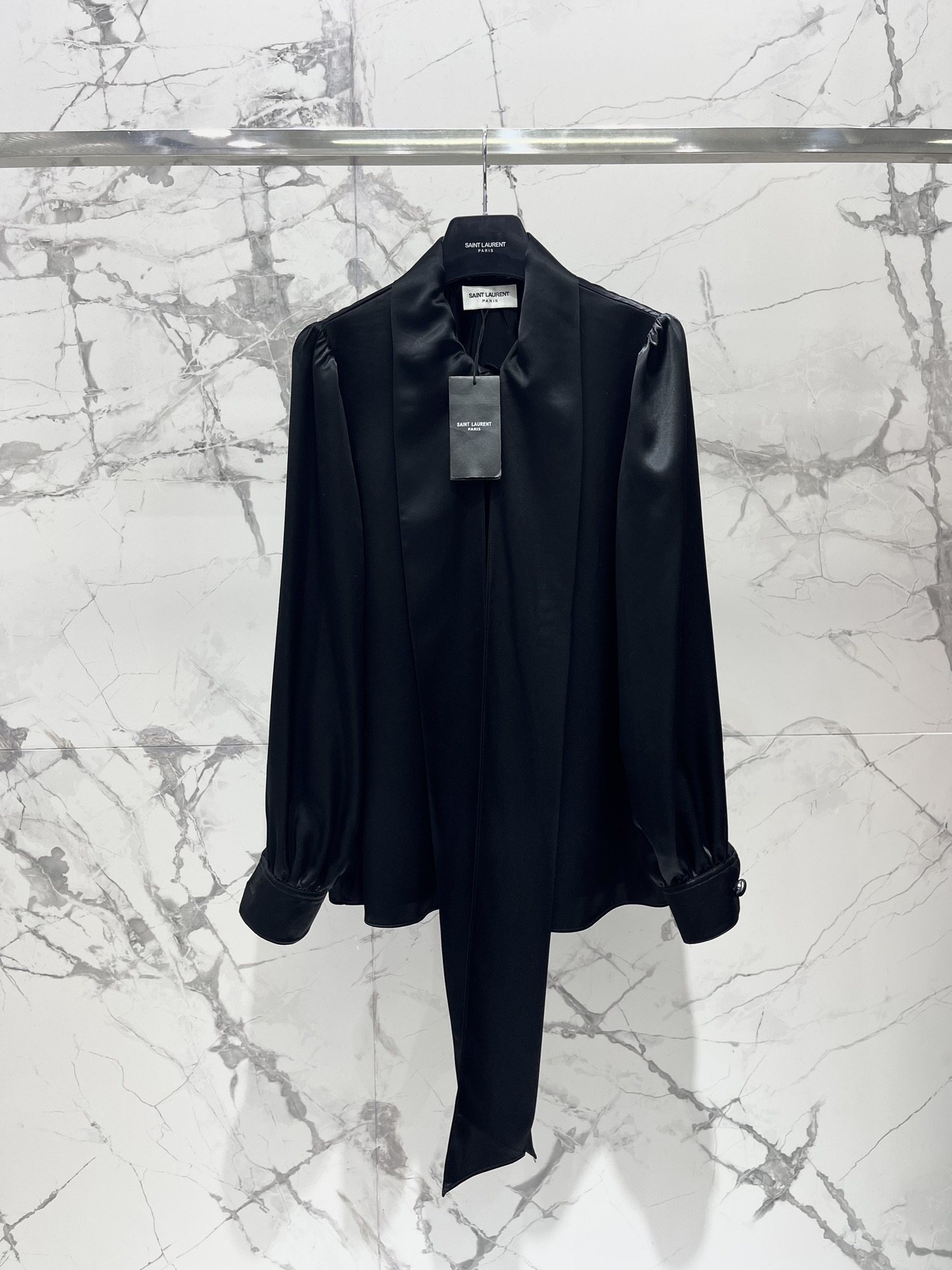 Yves Saint Laurent Flowing Ribbon Acetate Shirt - Elegant & Comfortable 2 i1731579146 7181 0